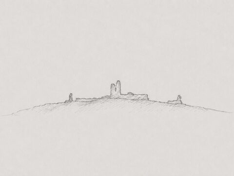 Burg in Vranisht in Albanien